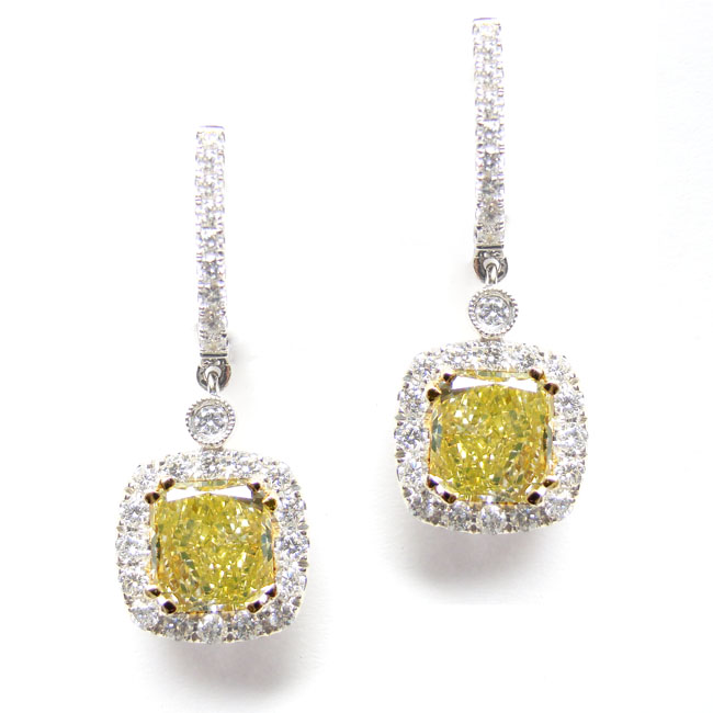 Fancy Greenish Yellow (Pair) Diamond
