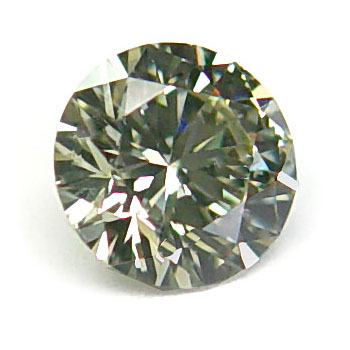 0.65 Round Fancy Greenish Y. Gray Chameleon