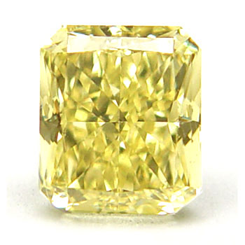 View 0.95 ct. Radiant Fancy Intense Yellow
