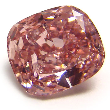 1.04 Cushion Fancy Orangy Pink