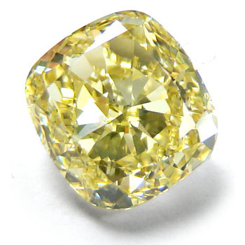1.23 Cushion Fancy Yellow (Flawless)