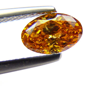 0.8 Oval FANCY DEEP ORANGE!