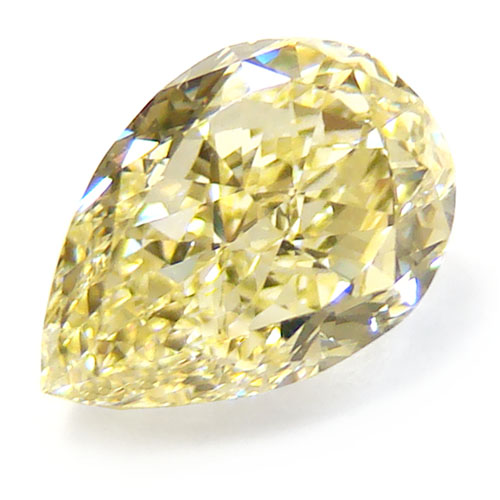 1.1 Pear Shape Fancy Yellow (Flawless)