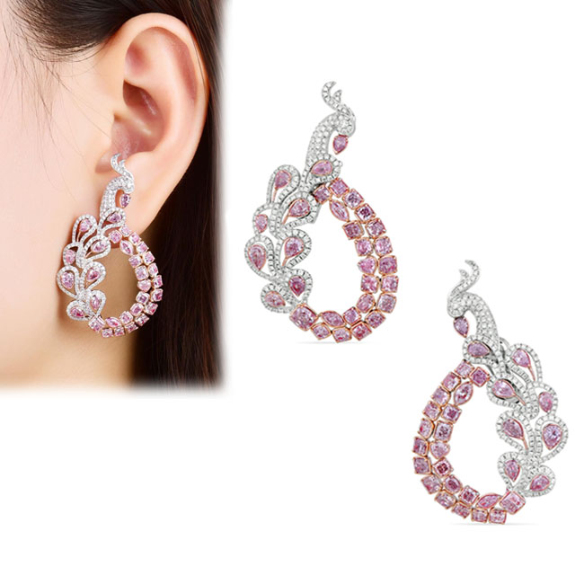 View 9.76 ct. Other Fancy Pink (Earrings)