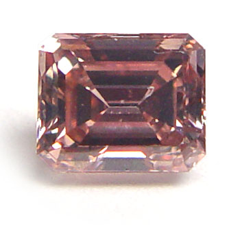 View 0.59 ct. Emerald Cut Fancy Intense o. Pink