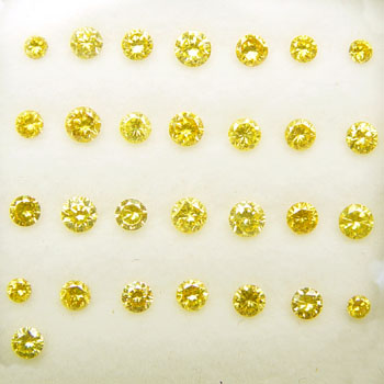 View 0.1 ct. Round Fancy Vivid Yellow