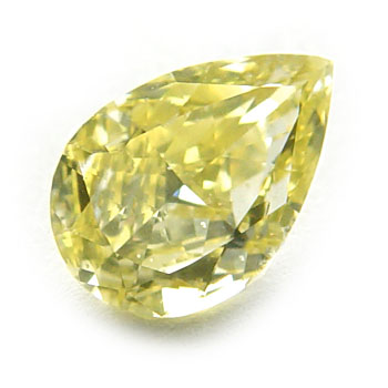 View 0.74 ct. Pear Shape Fancy Intense Yellow