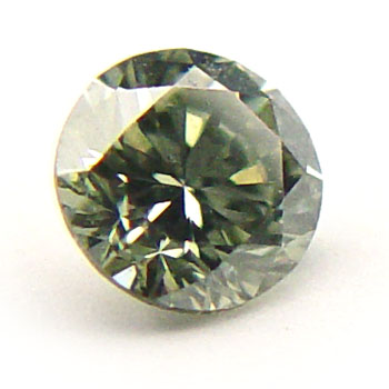 View 0.44 ct. Round Fancy g. y. Green (Chameleon)