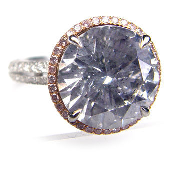 View 6.47ct Bluish Gray Ring