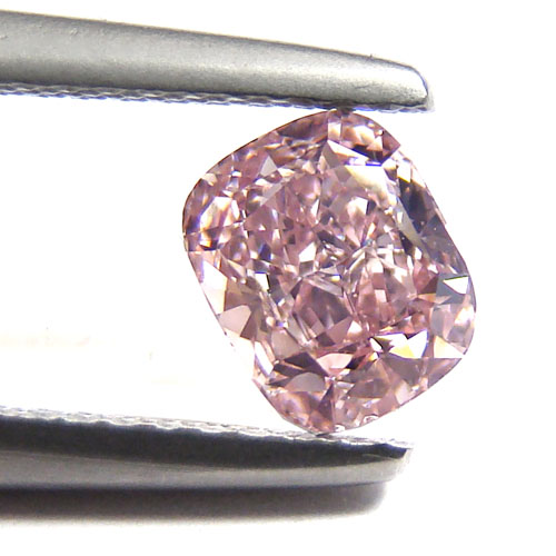 View 0.76 ct. Cushion Fancy Intense p. Pink