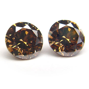 View 1.74 ct. Round Fancy Dark Orangy Brown