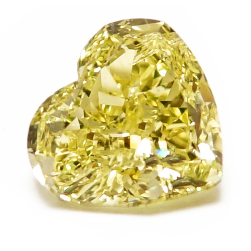 View 1.3 ct. Heart Shape Fancy Yellow