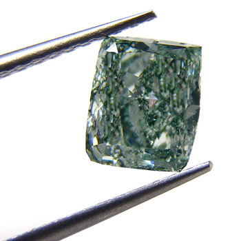 View 1.07 ct. Radiant Fancy Bluish Green