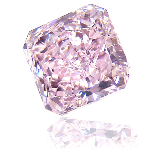 View 1.23 ct. Radiant Fancy Purplish Pink (Type IIa, Flawless)