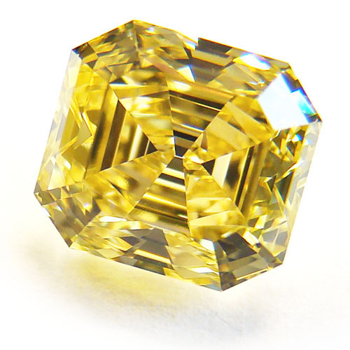 View 1.95 ct. Emerald Cut Fancy VIVID Yellow