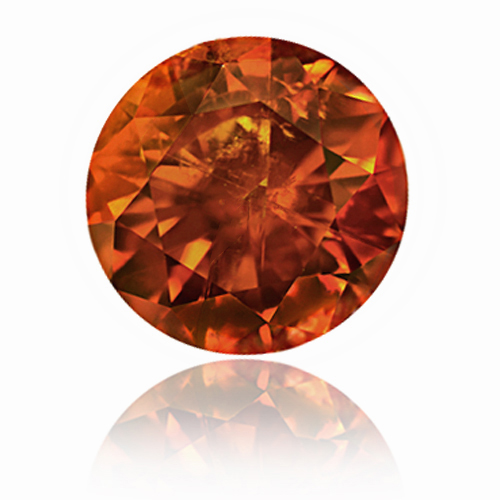 View 1.41 ct. Round FANCY DEEP ORANGE!