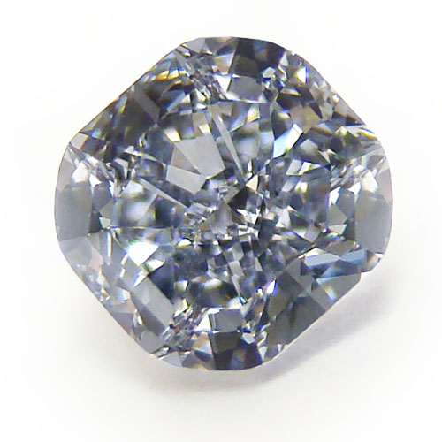 View 0.84 ct. Cushion Fancy Grayish Blue (Flawless)