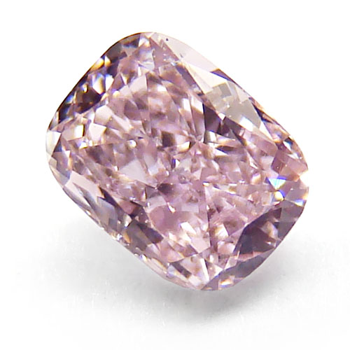 View 0.42 ct. Cushion Fancy Purplish Pink