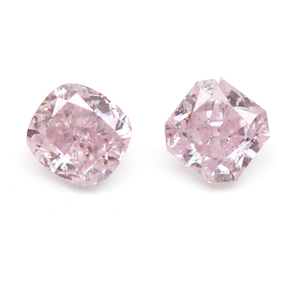 View 1.04 ct. Radiant Fancy Purplish Pink (Pair)