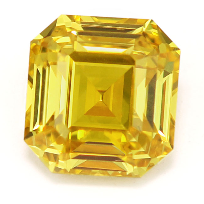 View 1.04 ct. Emerald Cut Fancy Vivid Yellow