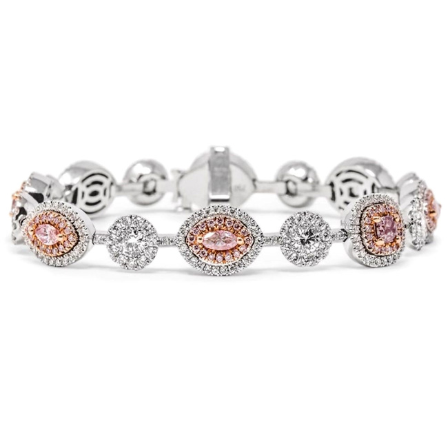 View 6.19 ct. Other Pink Diamond Bracelet