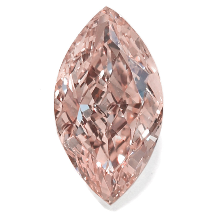 View 1.1 ct. Marquise Fancy Orangy Pink (Flawless)